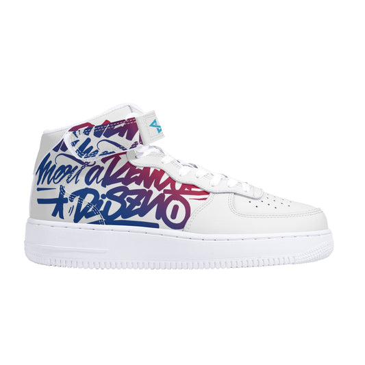 " PIGISACOP" High Top Leather Sneakers by SKYWALK3R