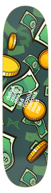 AKPH "Lé Money Rain" skate deck (12 sizes and shapes)