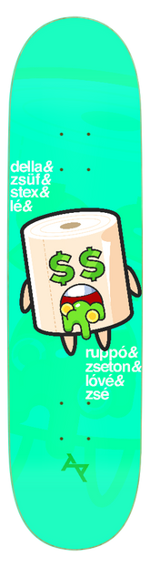 AKPH "Lé ThrowuP" skate deck (12 sizes and shapes)