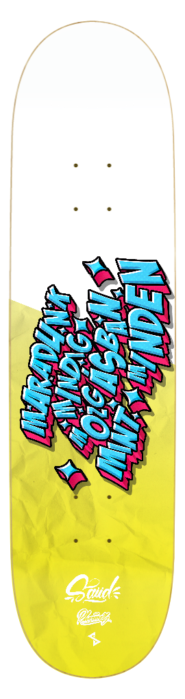 Essaide "MMMMM" Phorever skate deck (12 sizes and shapes)