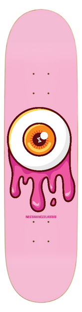 Essaide "Necsaknézzlássis" pink skate deck (12 sizes and shapes)