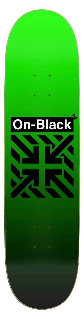 OnBLACK™ GRNBLK skate deck (12 sizes and shapes)