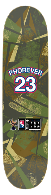 Essaide Phorever 23 Camo skate deck (12 sizes and shapes)