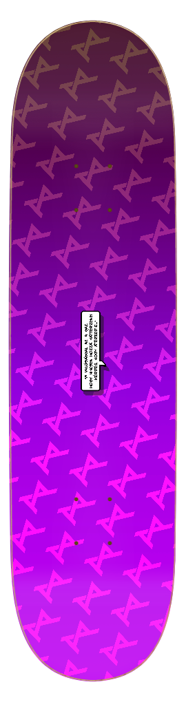 AKPH "PURP MJ" skate deck (12 sizes and shapes)