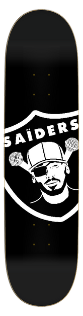 Essaide "SAIIDERS" blk skate deck (12 sizes and shapes)