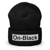 OnBLACK™ box cuffed beanie (12 colors)