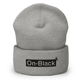 OnBLACK™ BLK box cuffed beanie (12 colors)