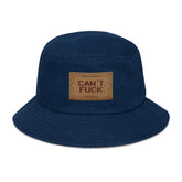 PANEL™ "Famous People Can't Fuck" unisex denim bucket hat (3 colors)