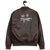 La HAINE "Baise La Police" leather bomber jacket (2 colors | S-3XL)