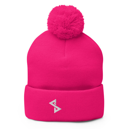 Essaide embroidered Pom-Pom beanie (12 colors)