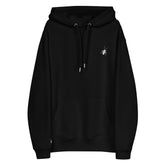 trAnzKaPHka logo embroidered premium eco BLK hoodie (XS-5XL)