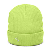 Essaide logo embroidered ribbed knit beanie (8 colors)