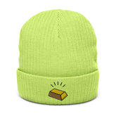 PANEL "GoldBar" ribbed knit beanie (8 colors)