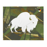 BuffaLOVE Medicine camo throw blanket (2 sizes)
