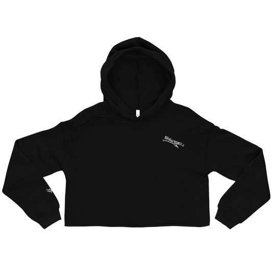 La HAINE embroidered "Baise La Police" premium crop hoodie (4 colors | S-2XL)