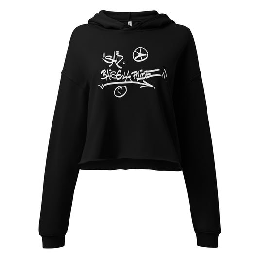 La HAINE "Basie La Police" printed crop hoodie (4 colors | S-2XL)