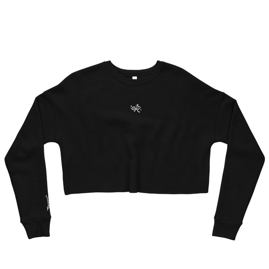 La HAINE embroidered Saiid tag + "Baise La Police" premium crop sweatshirt (5 colors | S-L)