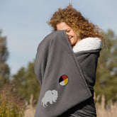 BuffaLOVE™ Medicine wheel Premium sherpa blanket