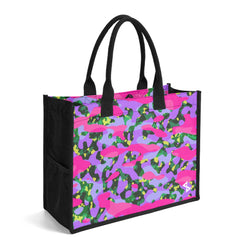 BuffaLOVE 24 Summer Camo canvas tote bag