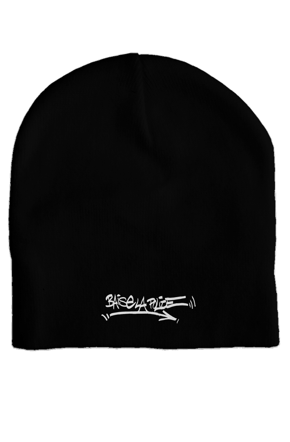 La HAINE "Baise La Police" dark skull caps BLK