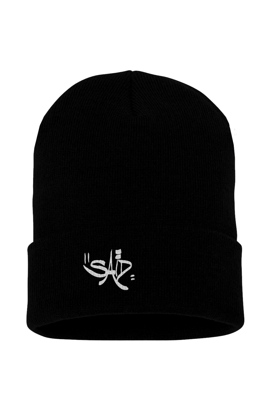 La HAINE "Saiid tag" cuffed beanie