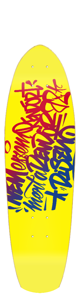 Essaide "Pigisacop" skate deck by SKYWALK3R (12 sizes and shapes)