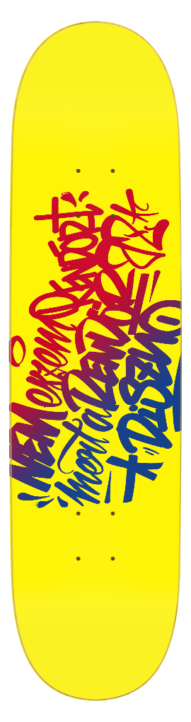 Essaide "Pigisacop" skate deck by SKYWALK3R (12 sizes and shapes)