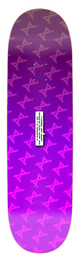 AKPH "PURP MJ" skate deck (12 sizes and shapes)