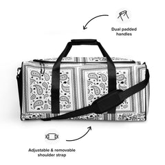 Essaide BuffaLOVE paisley bandana duffle bag