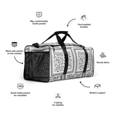 Essaide BuffaLOVE paisley bandana duffle bag