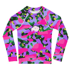 ESSAIDE 24 Camo BuffaLOVE Kids Rash Guard