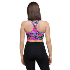 ESSAIDE 24 Camo BuffaLOVE Longline sports bra