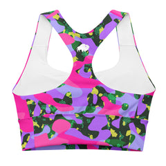 ESSAIDE 24 Camo BuffaLOVE Longline sports bra