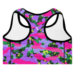 ESSAIDE 24 Camo Padded Sports Bra