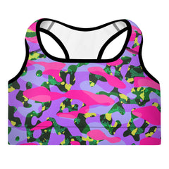 ESSAIDE 24 Camo Padded Sports Bra