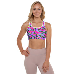 ESSAIDE 24 Camo Padded Sports Bra