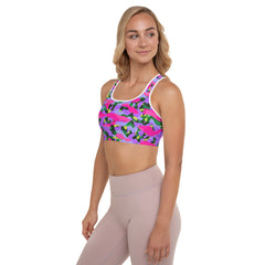 ESSAIDE 24 Camo Padded Sports Bra