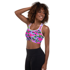 ESSAIDE 24 Camo Padded Sports Bra