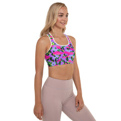 ESSAIDE 24 Camo Padded Sports Bra