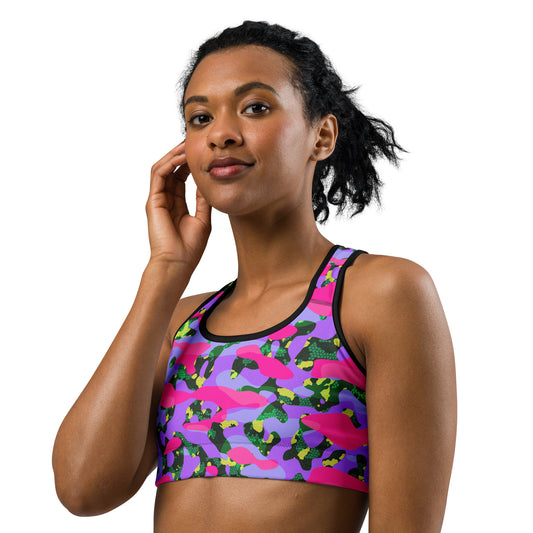 ESSAIDE 24 Camo Sports bra