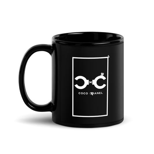 PANEL™ "Kokópanel" Black Glossy Mug