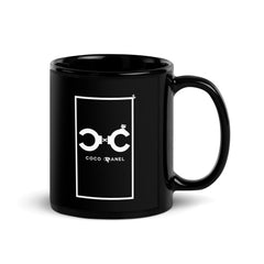 PANEL™ "Kokópanel" Black Glossy Mug