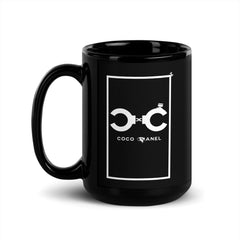 PANEL™ "Kokópanel" Black Glossy Mug