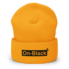 OnBLACK™ BLK box cuffed beanie (12 colors)