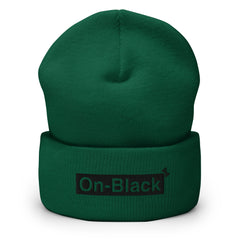 OnBLACK™ BLK box cuffed beanie (12 colors)
