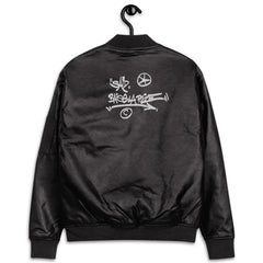 La HAINE "Baise La Police" leather bomber jacket (2 colors | S-3XL)