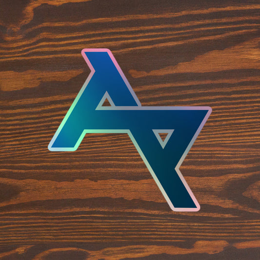 Akkezdet logo Holographic stickers (3 sizes)