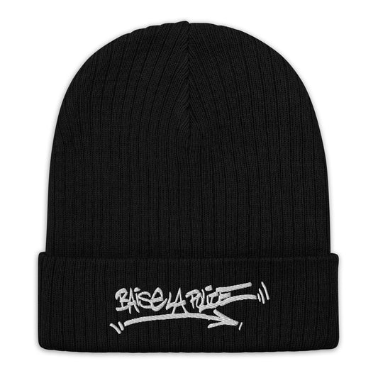 La HAINE "Baise La Police" ribbed knit beanie (8 colors)