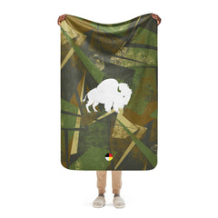 BuffaLOVE Camo Medicine sherpa blanket (3 sizes)