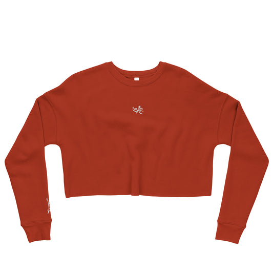 La HAINE embroidered Saiid tag + "Baise La Police" premium crop sweatshirt (5 colors | S-L)
